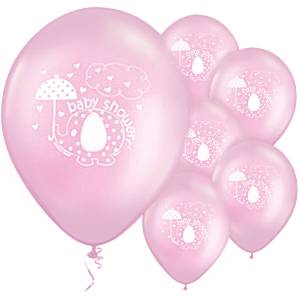 Umbrellaphants roze ballonnen 8 stuks
